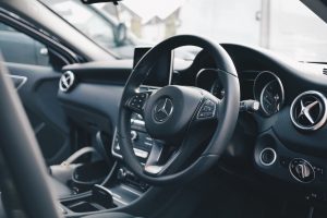 our Mercedes car interior